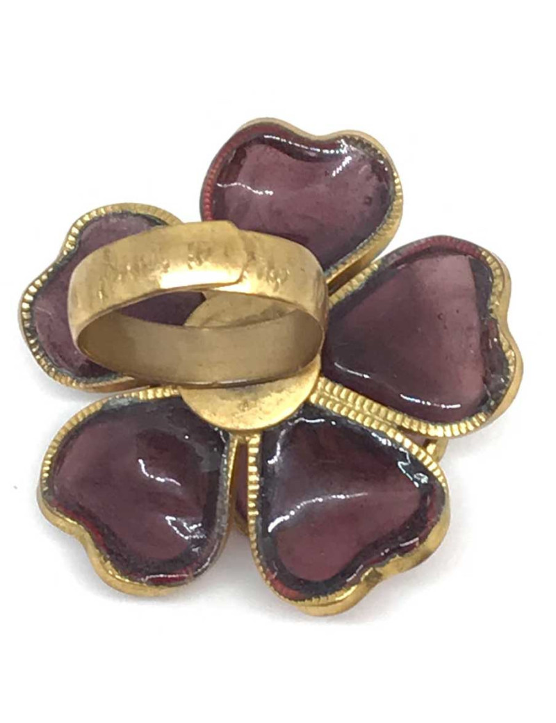 Bague Camelia MARGUERITE DE VALOIS pâte de verre