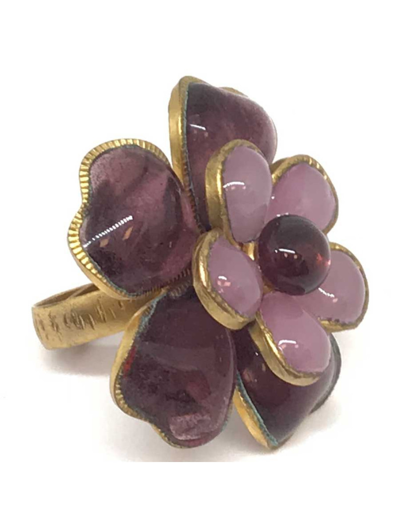 Bague MARGUERITE DE VALOIS pâte de verre