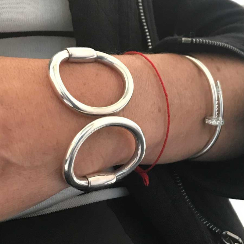 Hermes Nausicaa Horsebit　Bracelet　ナウシカ Authentic! Hermes Nausicaa 18K White Gold Diamond Horsebit