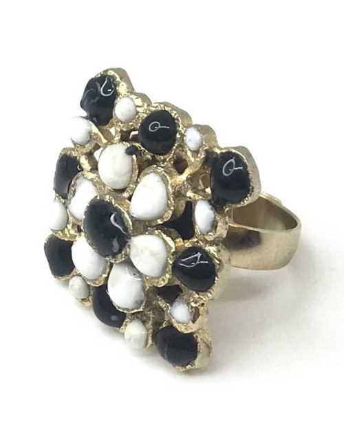 Bague MARGUERITE DE VALOIS pâte de verre