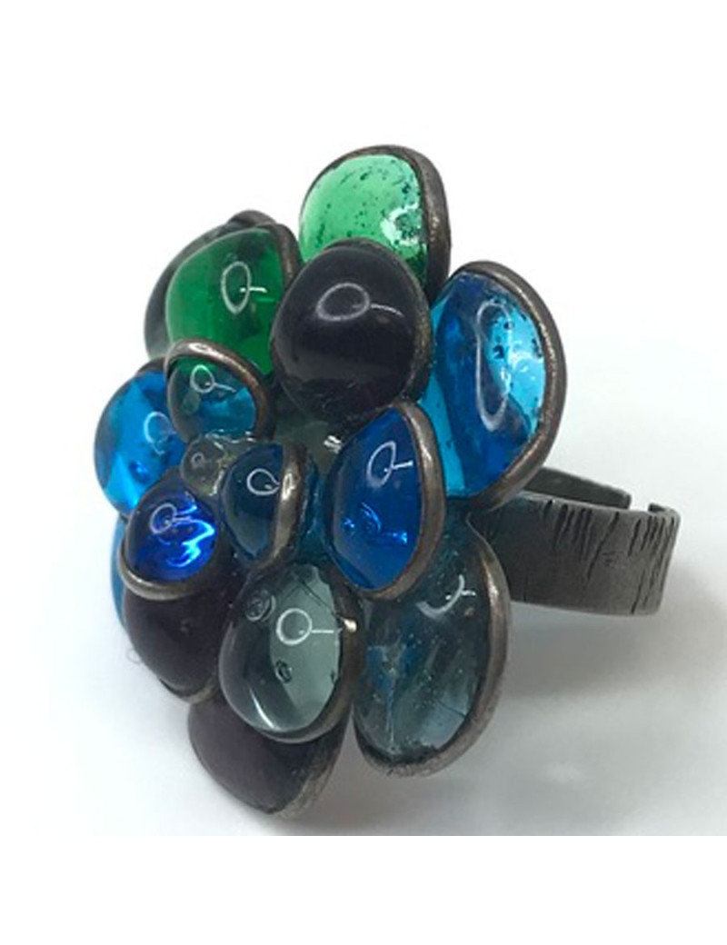 Bague MARGUERITE DE VALOIS pâte de verre