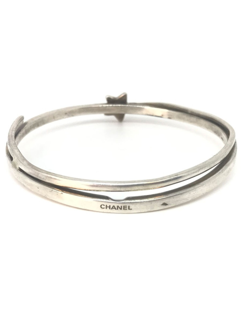 Bracelet CHANEL vintage argent 