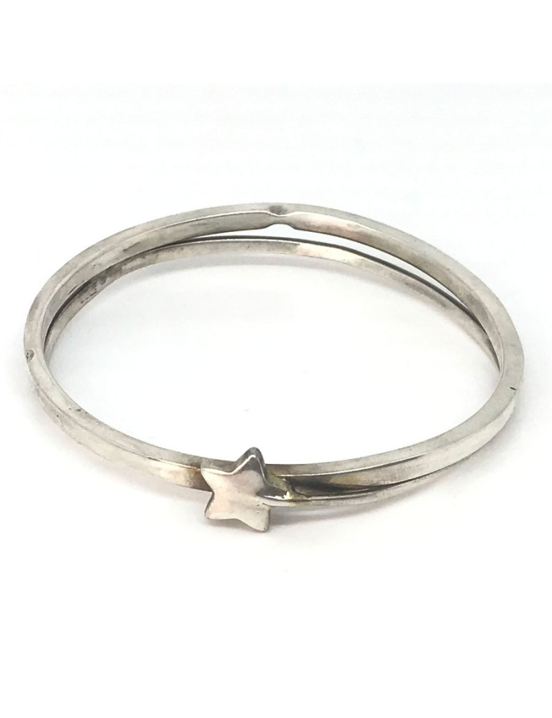 Bracelet CHANEL vintage argent 