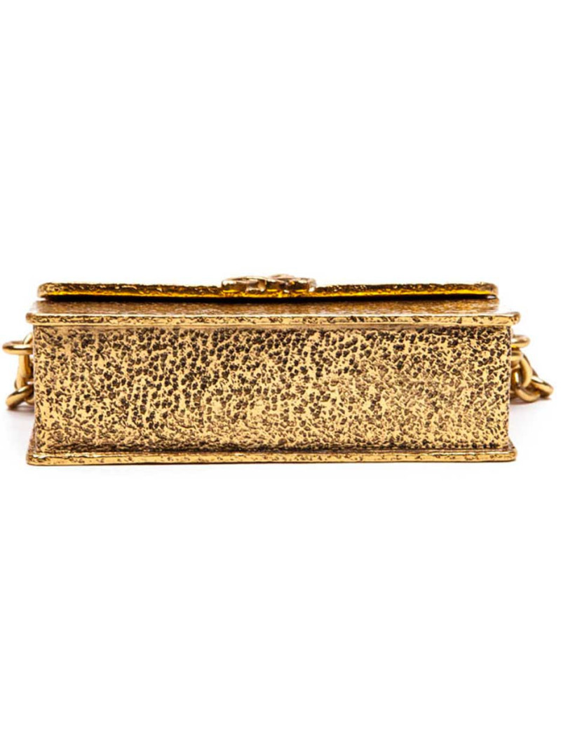 Minaudière CHRISTIAN LACROIX  en métal martlé doré Collector
