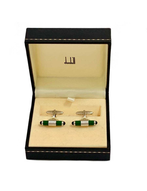 Boutons de manchette DUNHILL vert émeraude