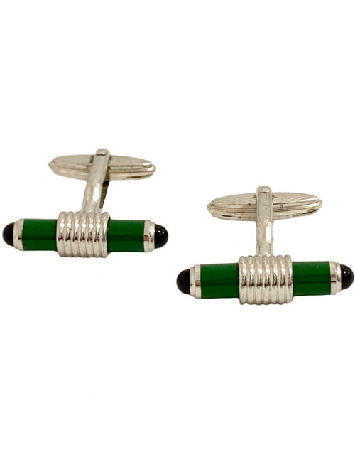 Boutons de manchette DUNHILL vert émeraude