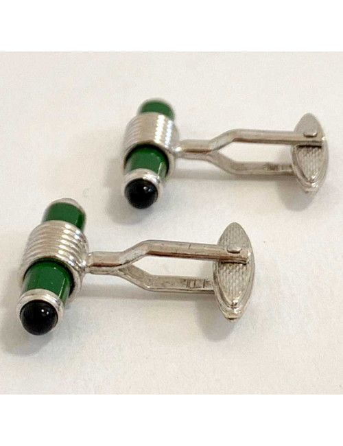 Boutons de manchette DUNHILL vert émeraude