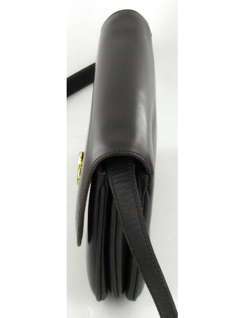 Sac CELINE Classic en cuir box marron 