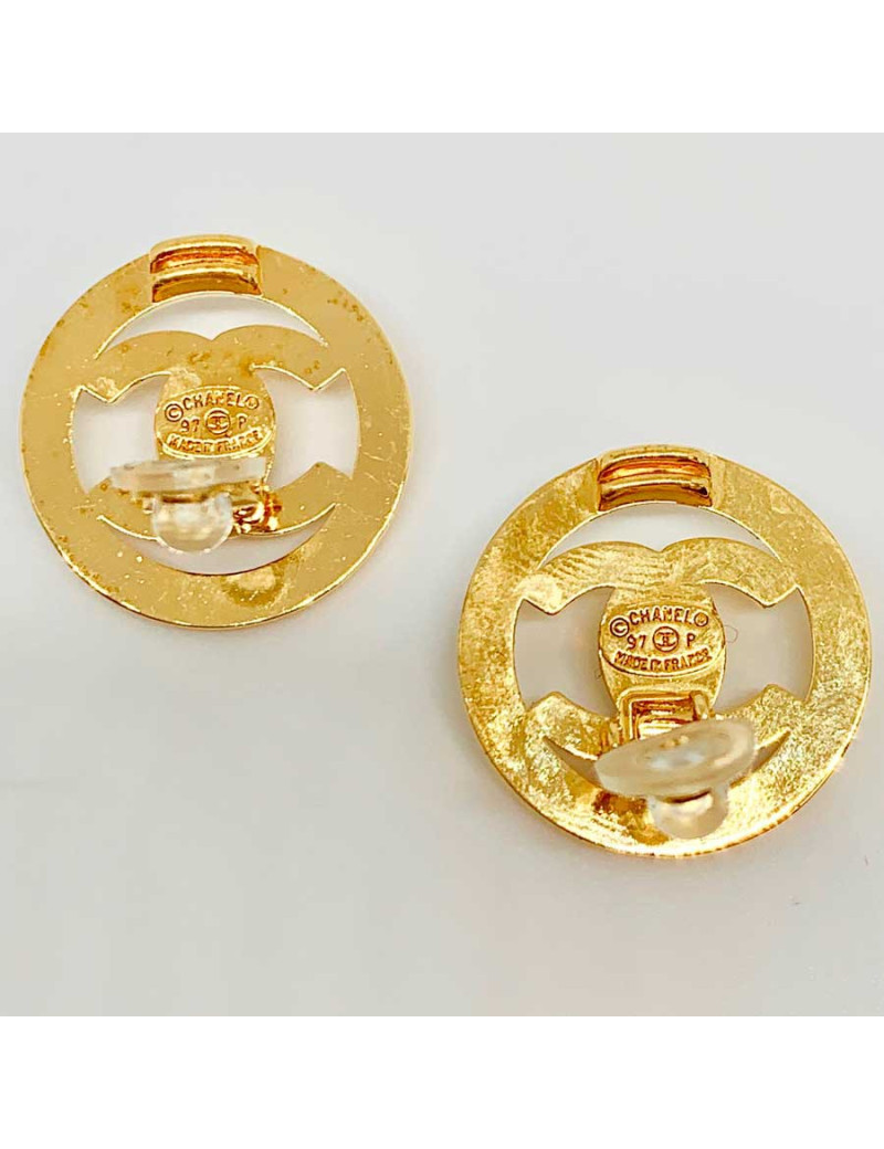 BO Clips CHANEL CC dorés