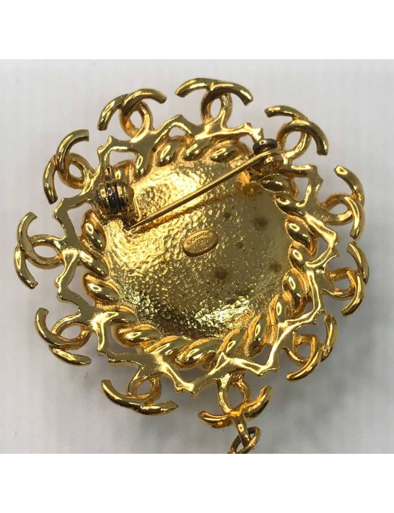 Broche Vintage Chanel grosse perle