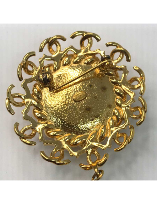 Broche Vintage Chanel grosse perle