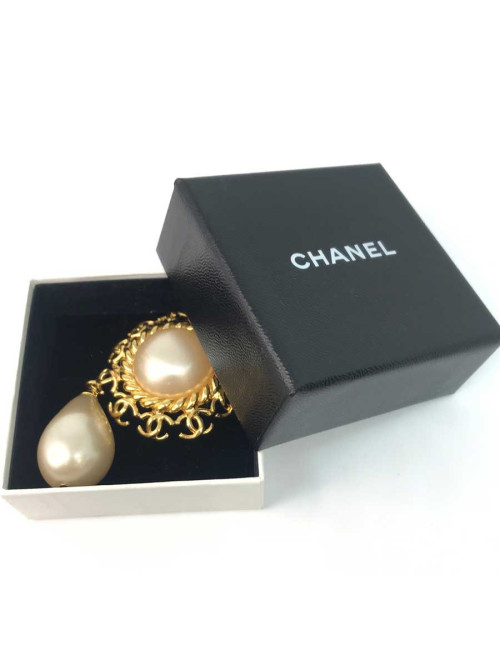 Broche Vintage Chanel grosse perle