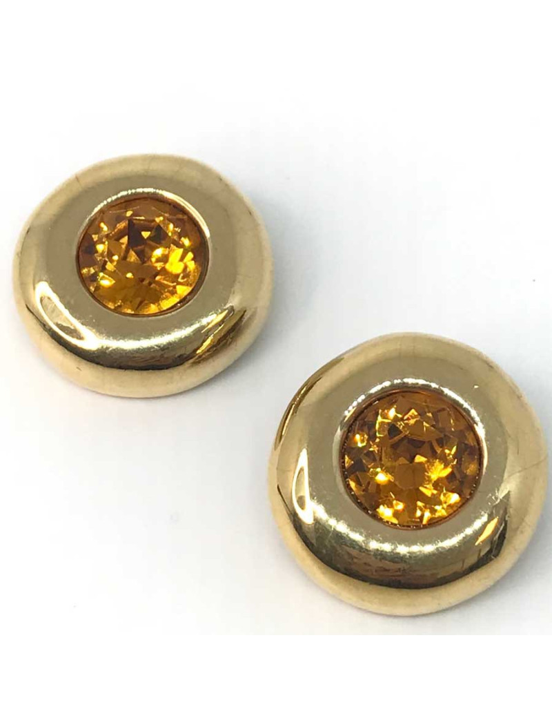 BO SANS MARQUE métal doré et strass jaune