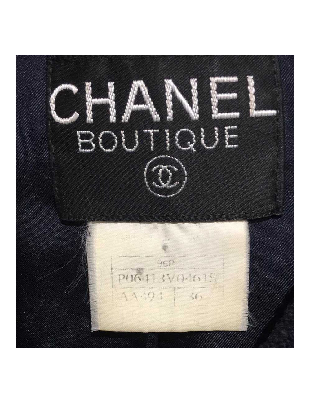 Veste Chanel T36 bleu