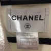 Veste Chanel T40 blanche fils d'argent