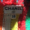 Veste Chanel vintage T38 laine multicolore 70 '