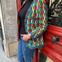 Veste Chanel vintage T38 laine multicolore 70 '