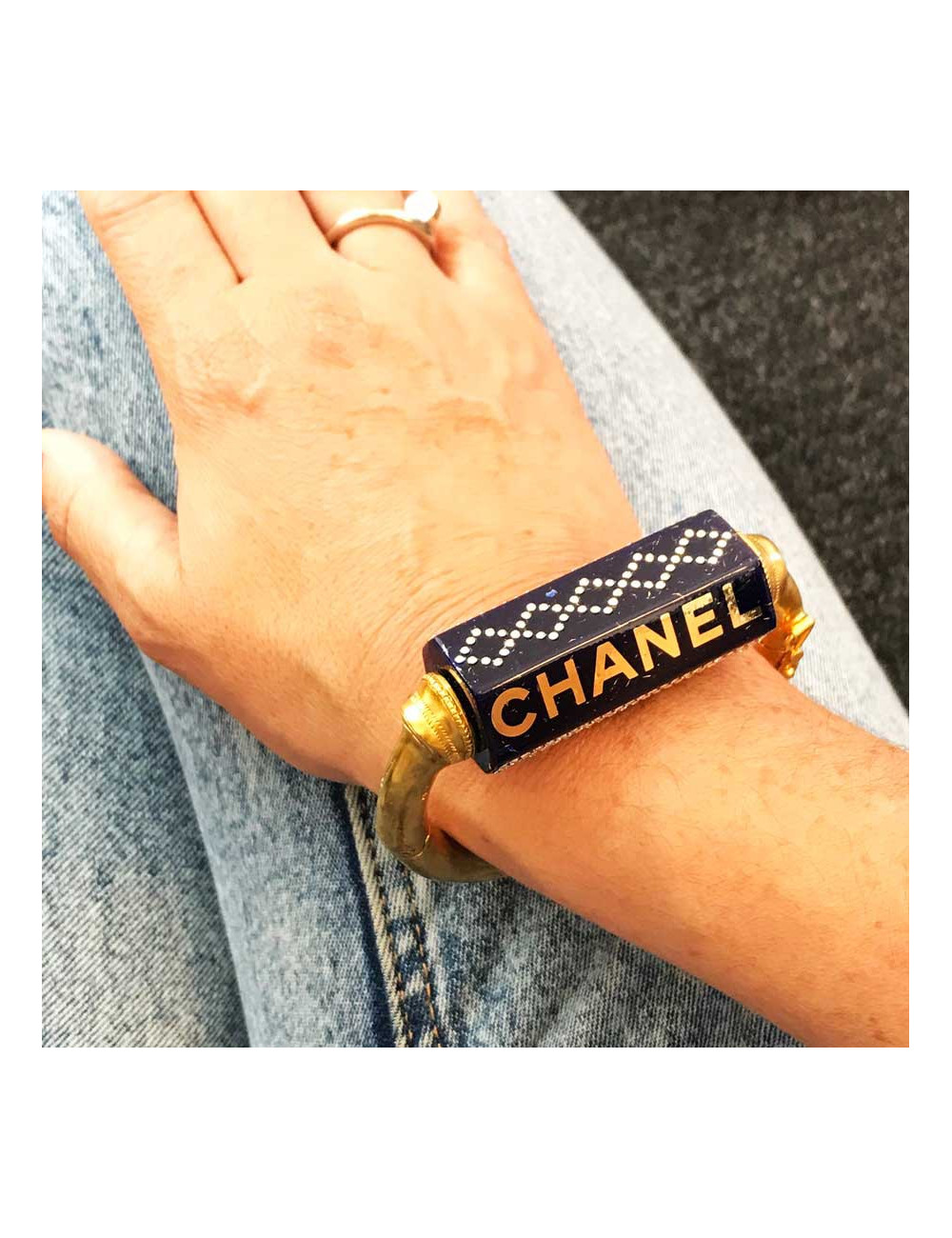 CHANEL blue bracelet