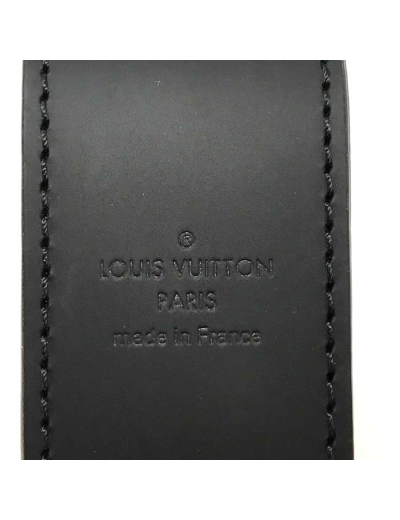 Bracelet Louis Vuitton cuir noir