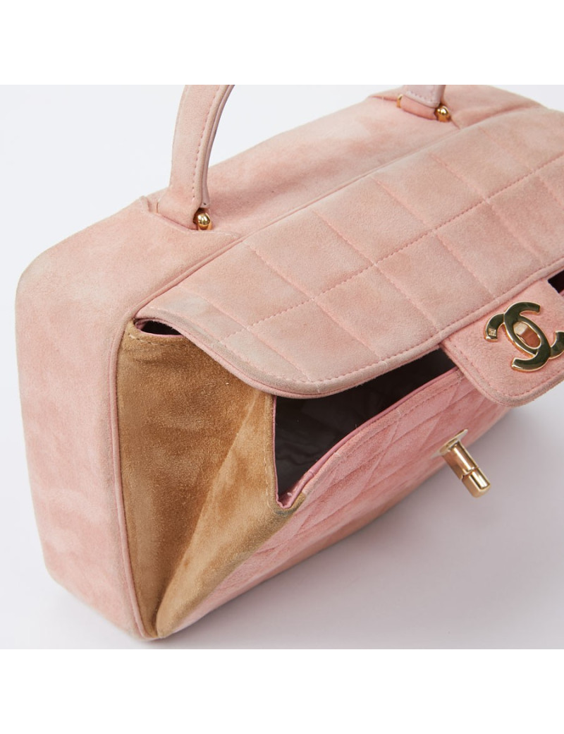 Sac Chanel daim rose