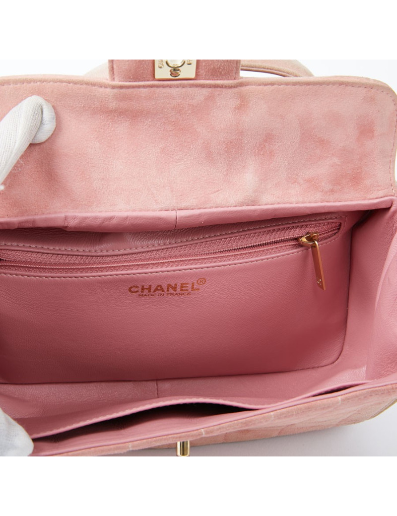 Sac Chanel daim rose