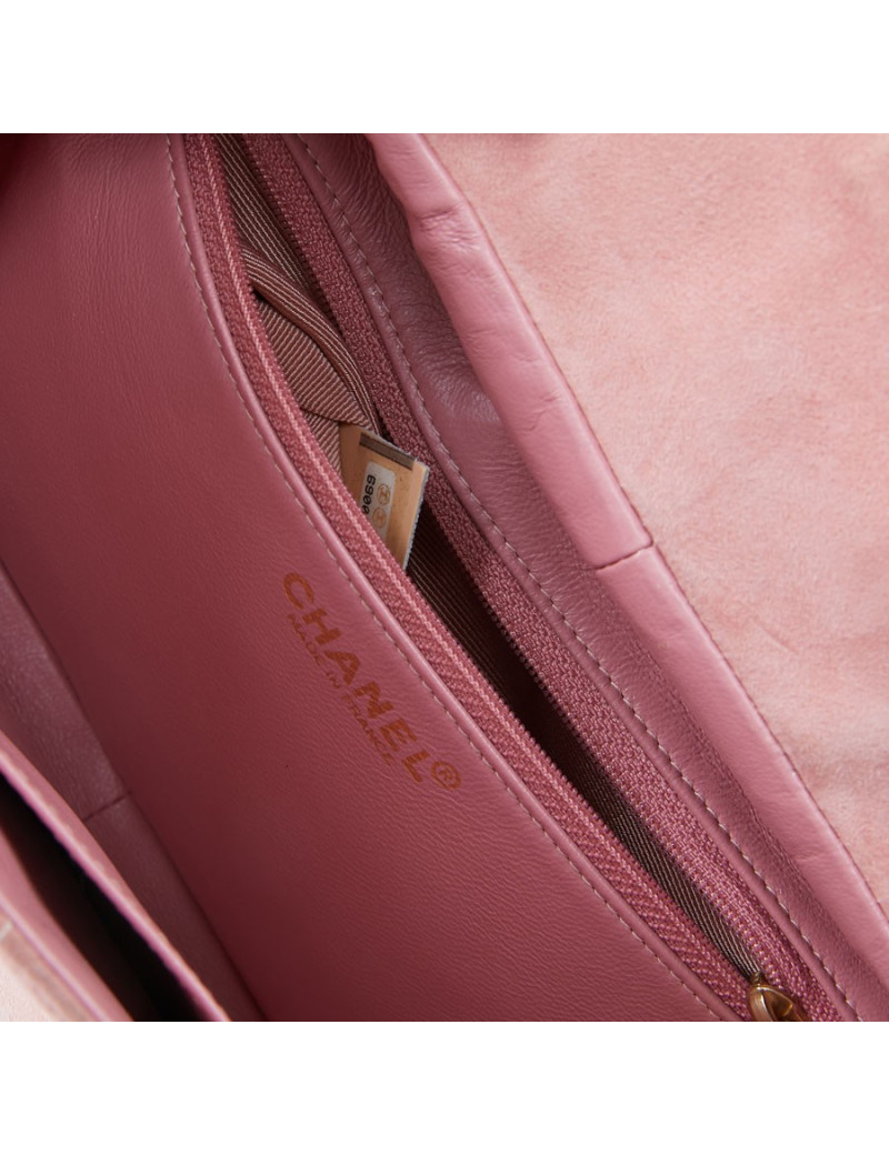 Sac Chanel daim rose