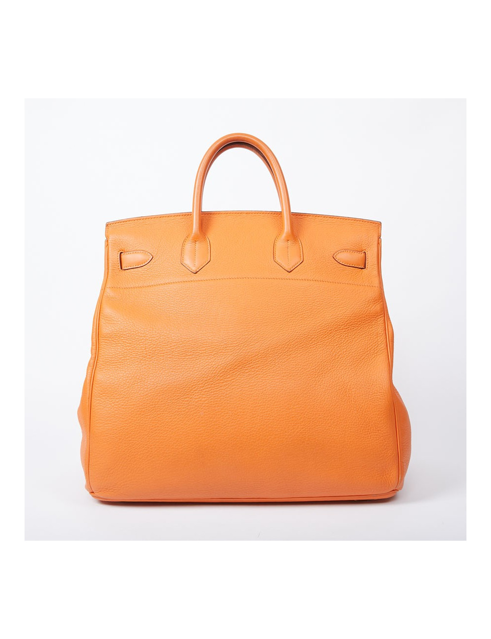 HERMES Haut à courroies bag orange Togo leather 
