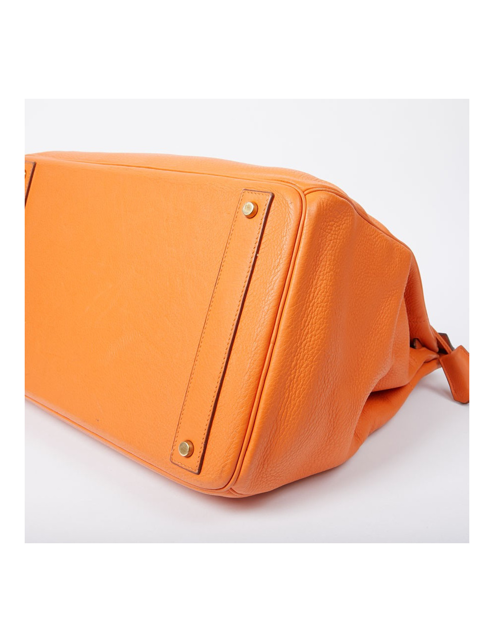 Sac Haut à Courroies HERMES cuir togo orange
