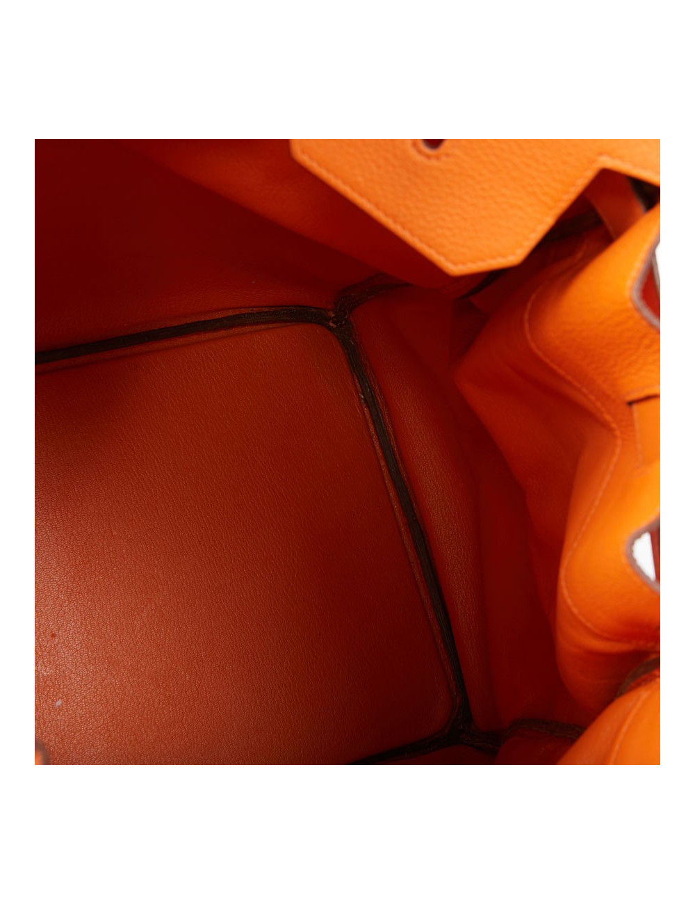 Sac Haut à Courroies HERMES cuir togo orange