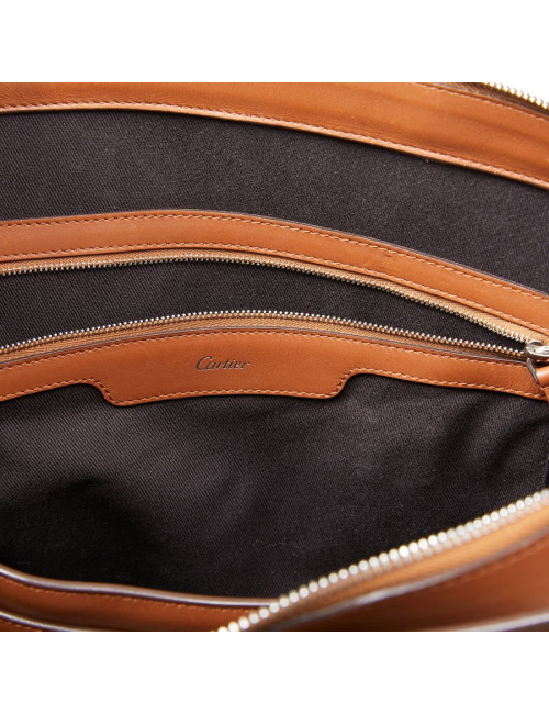 Porte documents CARTIER Must cuir caramel
