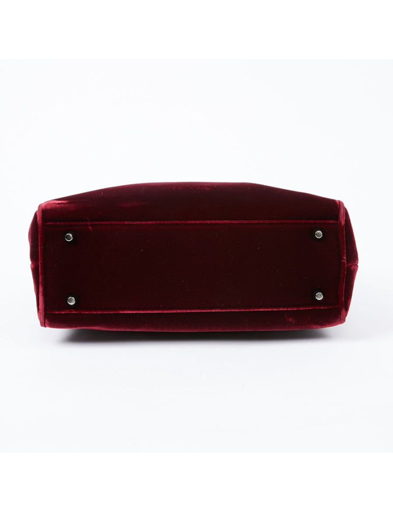 Sac PRADA velours rouge Cardinal