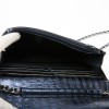 Wallet on chain CHANEL bleu rayé irisé