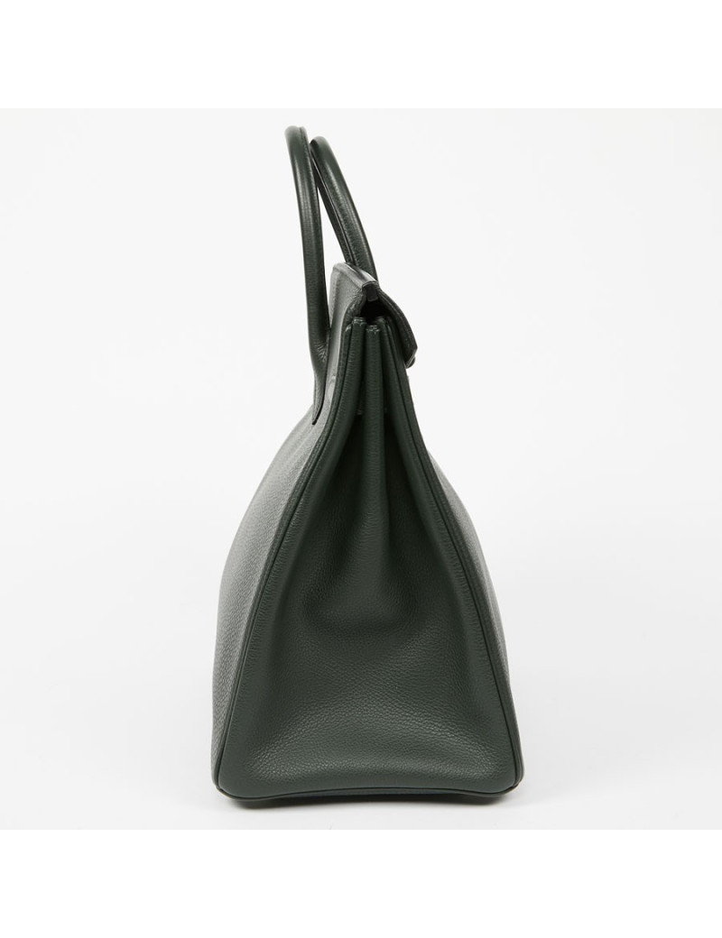 Haut à courroies sac HAC HERMES Togo vert