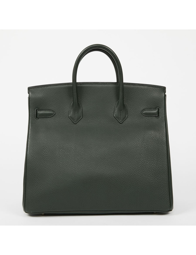 Haut à courroies sac HAC HERMES Togo vert