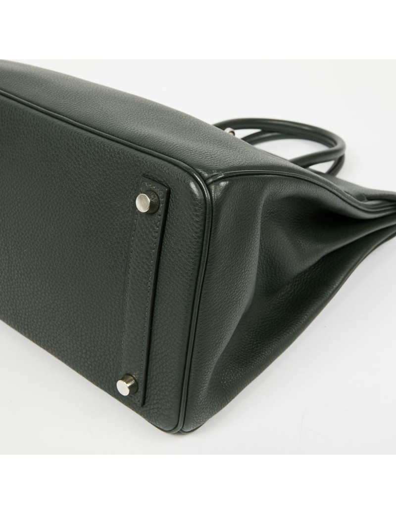 Haut à courroies sac HAC HERMES Togo vert