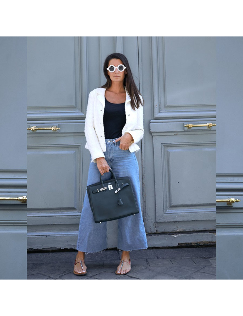 Haut à courroies HAC HERMES Togo vert