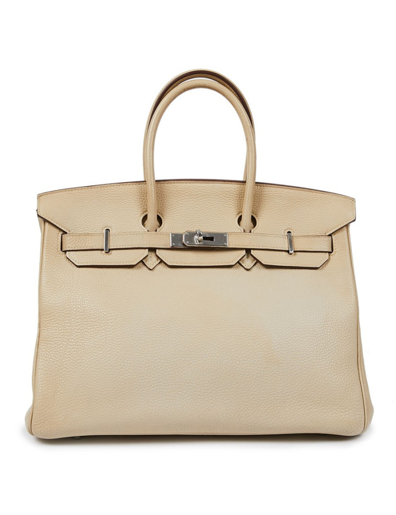 Birkin 40 HERMES cuir craie
