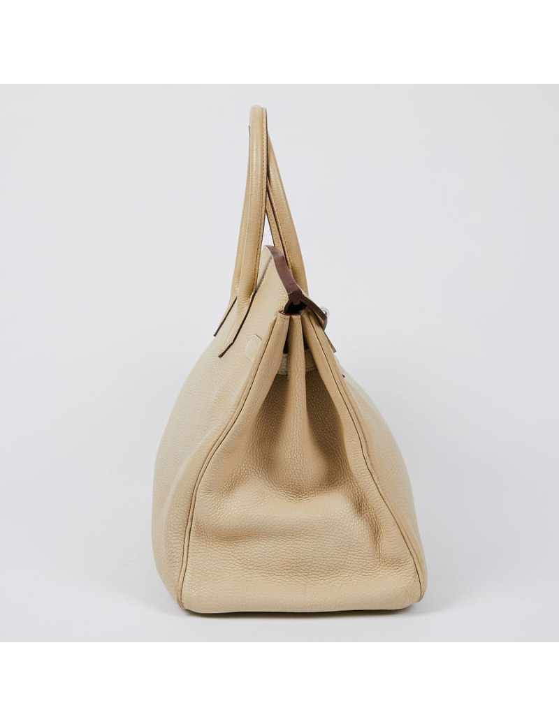 Birkin 40 HERMES cuir craie