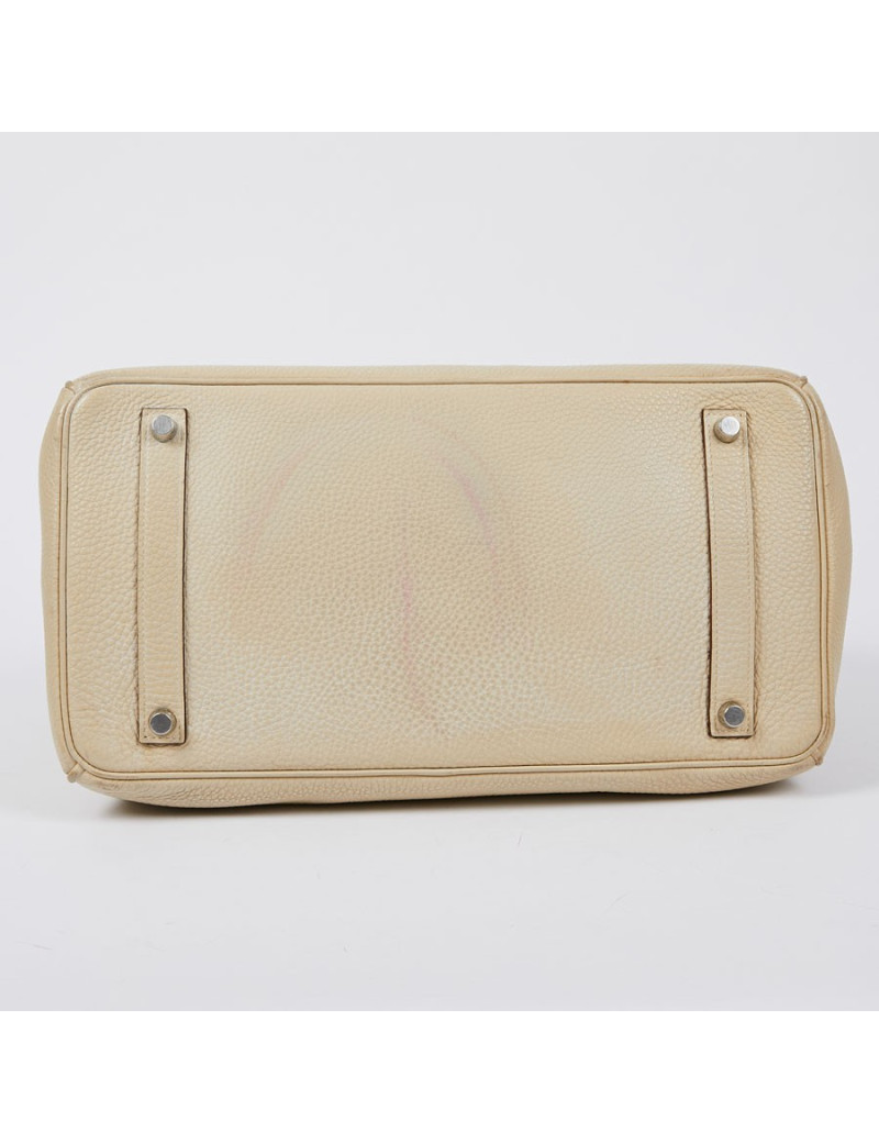 Birkin 40 HERMES cuir craie