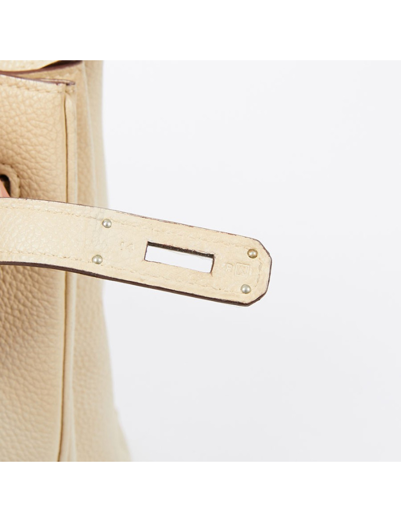 Birkin 40 HERMES cuir craie