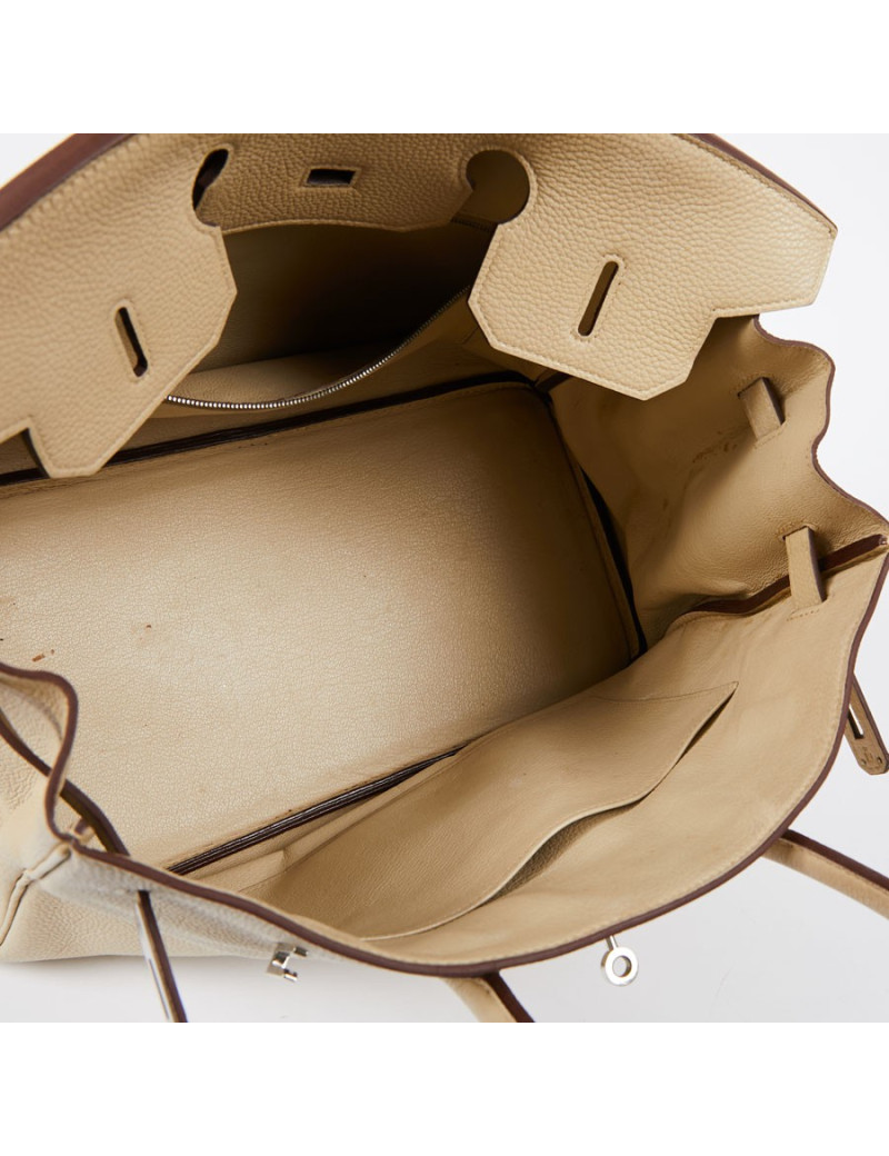 Birkin 40 HERMES cuir craie