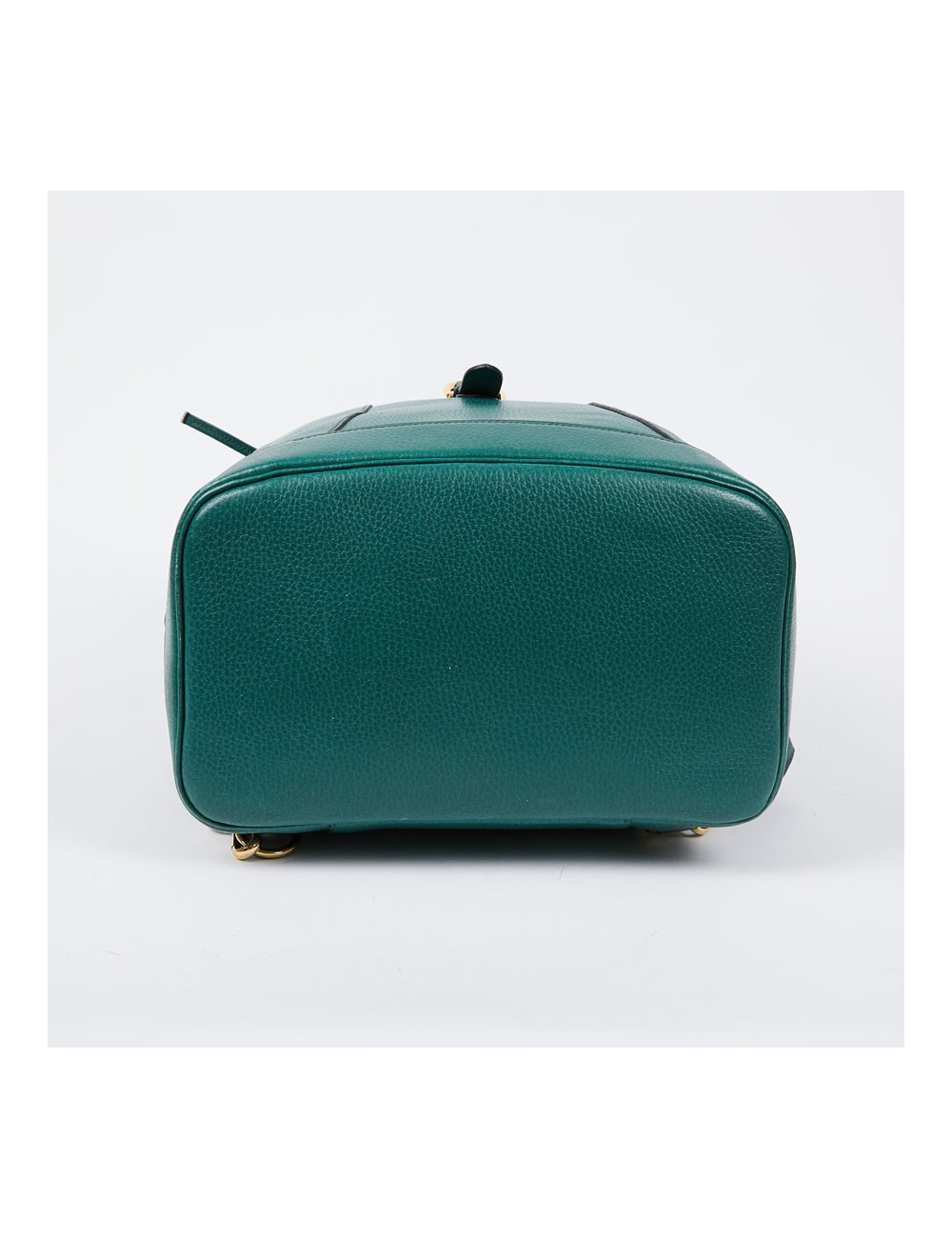 Sac à dos HERMES vintage cuir grainé vert