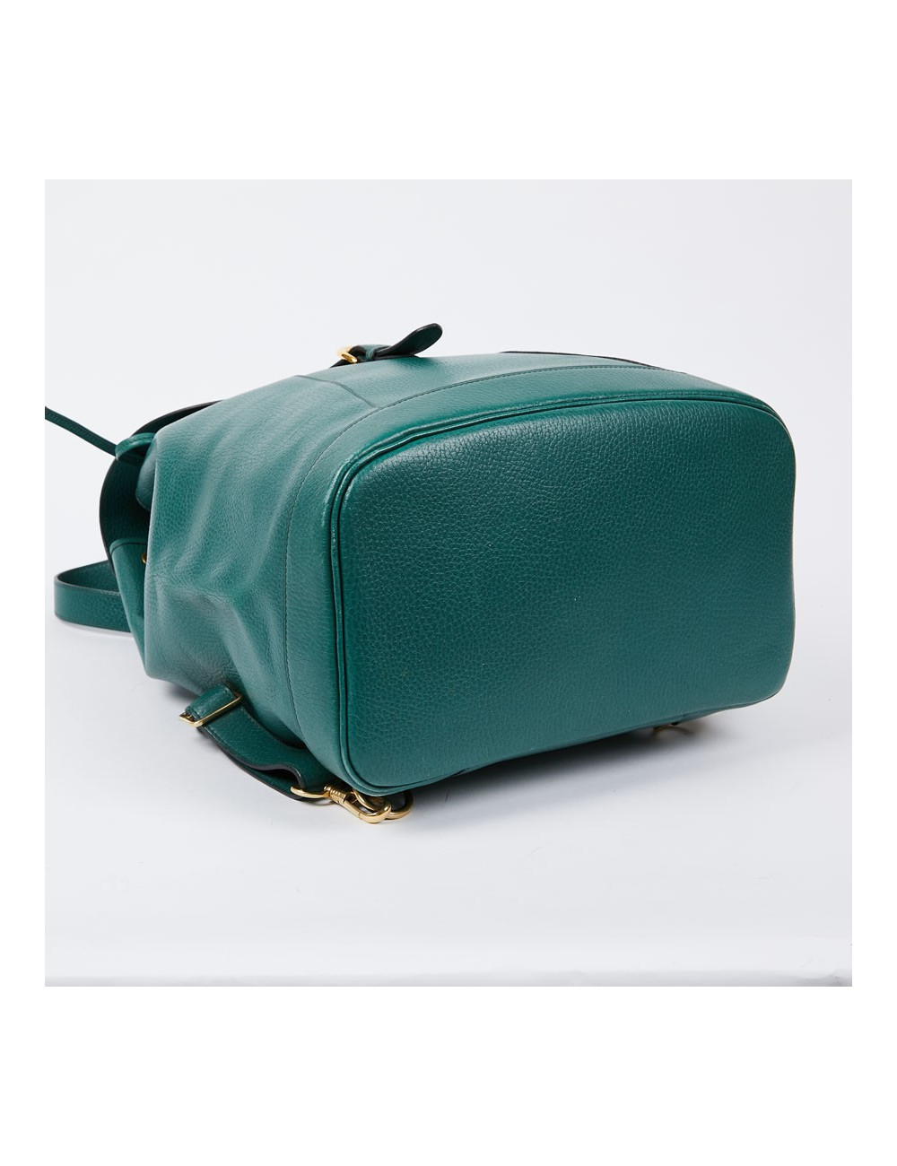 Sac à dos HERMES vintage cuir grainé vert