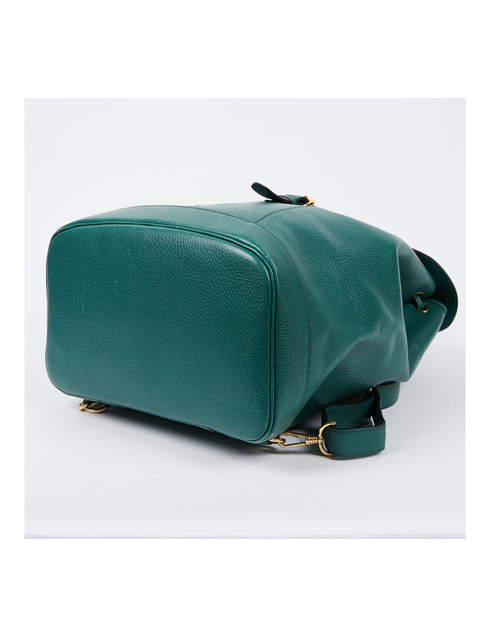 Sac à dos HERMES vintage cuir grainé vert