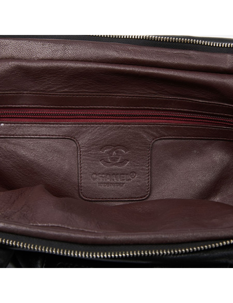 Grand cabas CHANEL cuir noir 