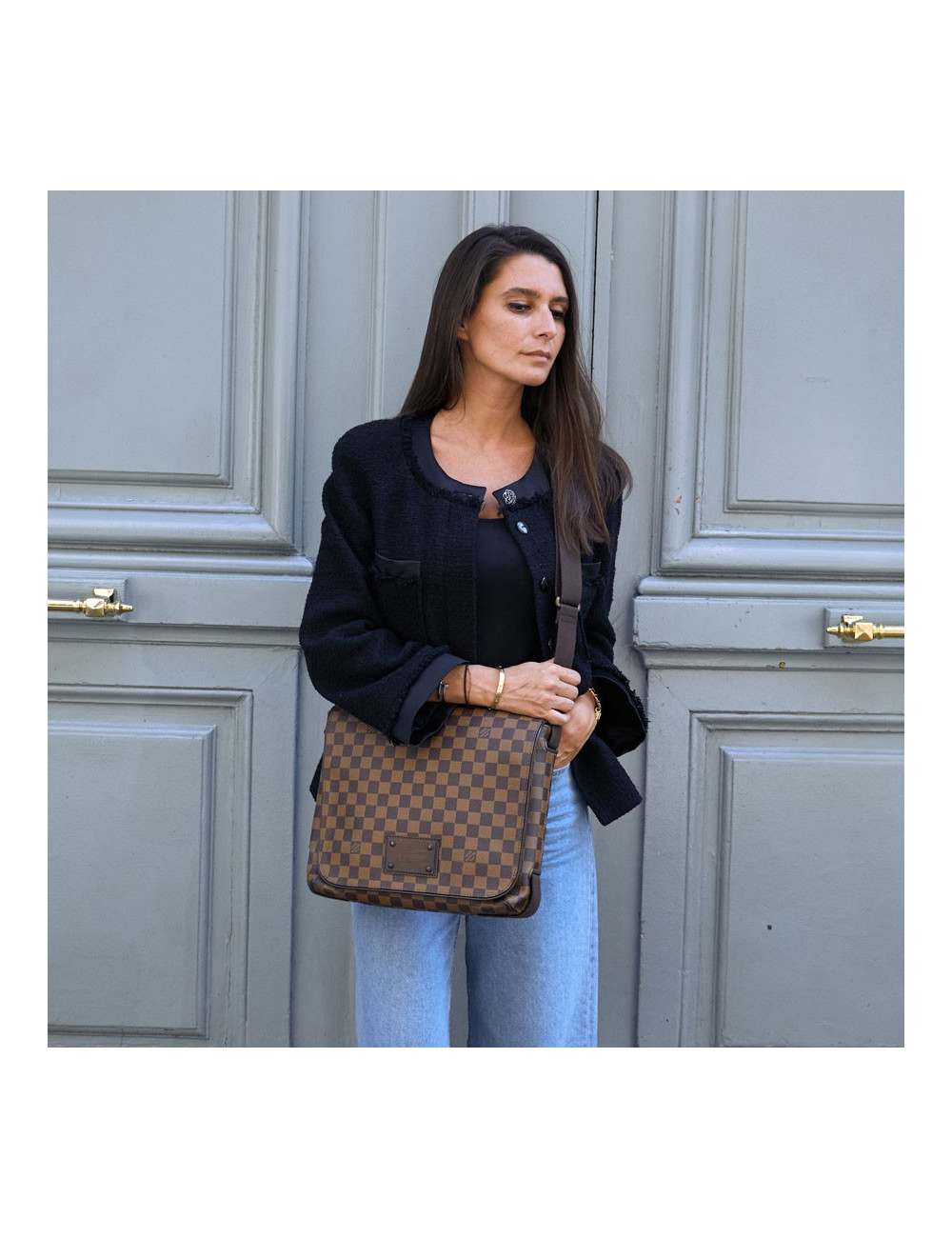 Sac Brooklyn LOUIS VUITTON toile damier 