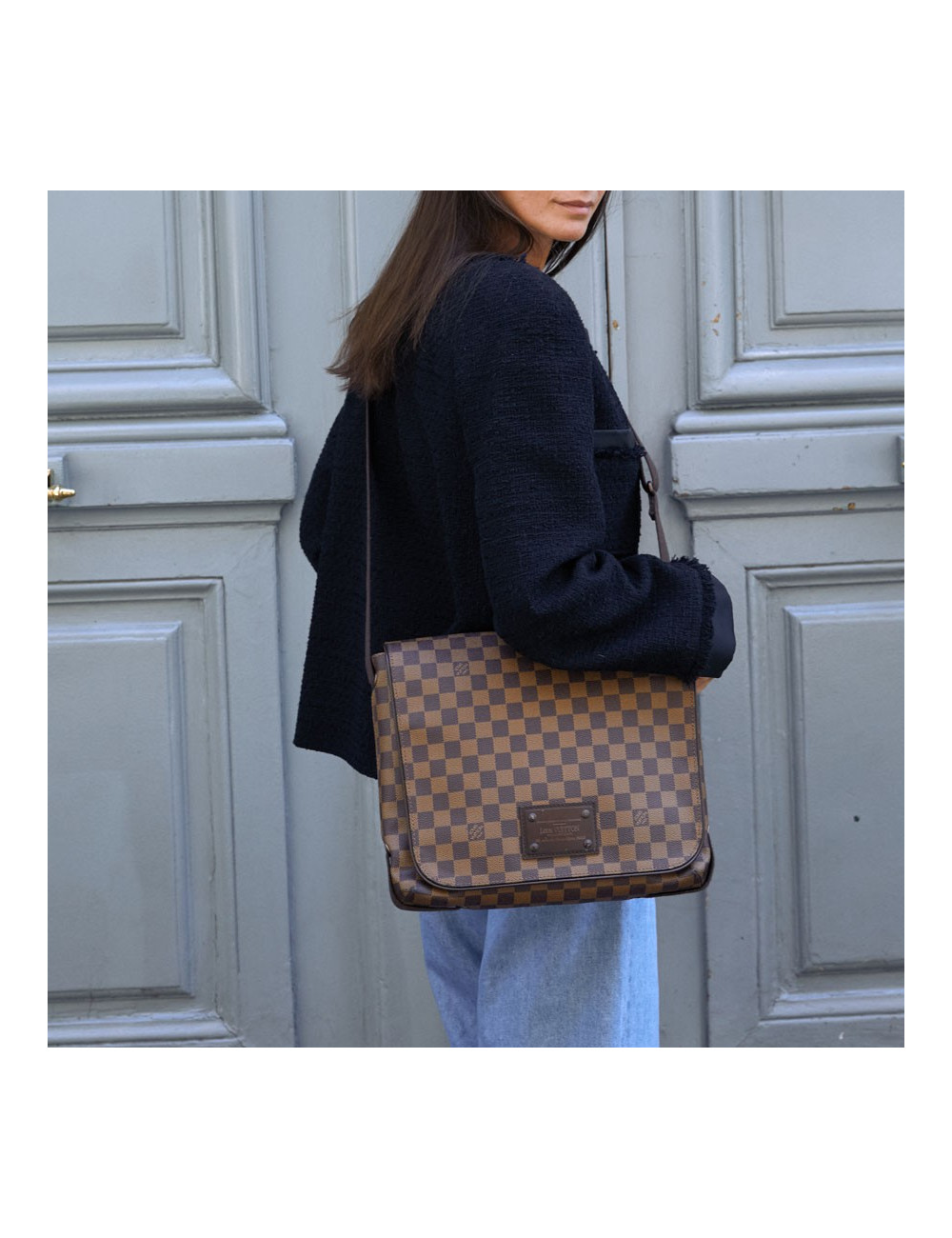 Sac Brooklyn LOUIS VUITTON toile damier 