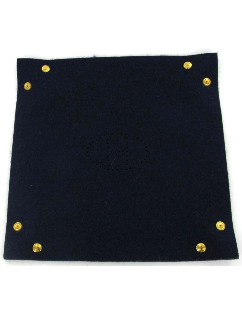 Vide poche HERMES en feutrine bleu marine 