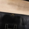 Pochette Jige HERMES cuir box noir Vintage