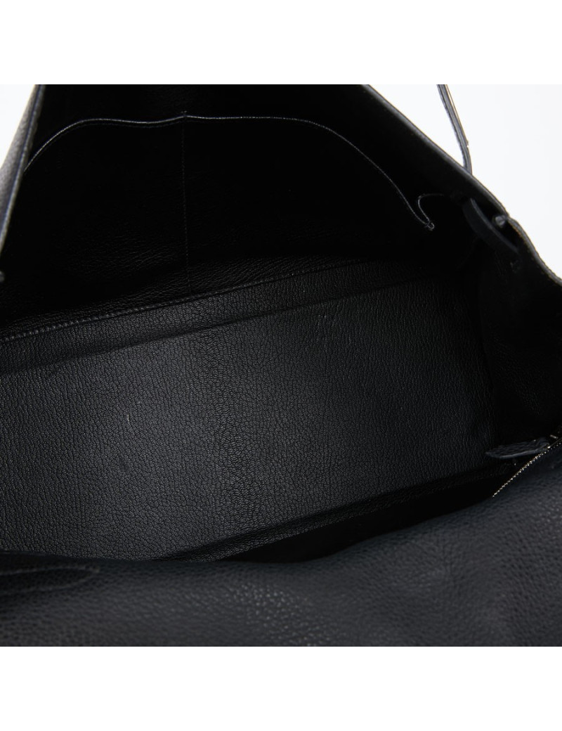 Kelly II HERMES Togo noir avec bandoulière